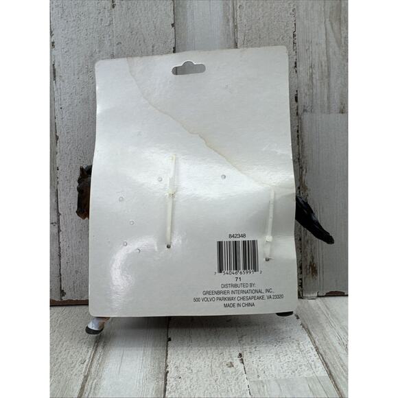 Vintage Greenbrier Plastic Western Theme Brown Horse Figurine white feet New - Picture 3 of 10